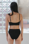 BASERANGE SOFT soft series collection bamboo fiber bamboo cotton bra underwear without steel ring France BAS-BRSO-BL-000-HEI BRSO1 black BRSO-BL-000 24 new upgrade